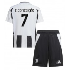 Juventus Francisco Conceicao #7 Hjemmedraktsett Barn 2024-25 Kortermet (+ korte bukser)